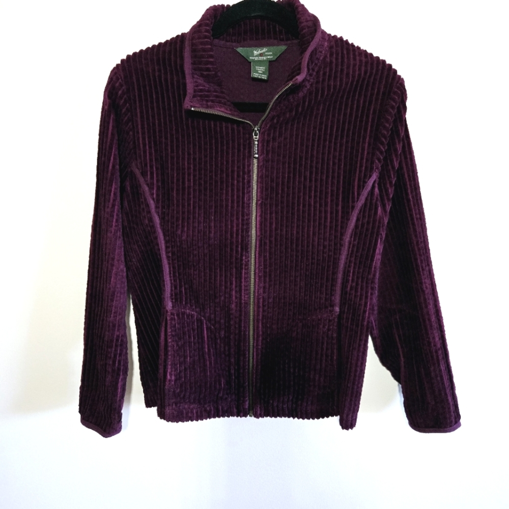 WOOLRICH I M Corduroy Bomber Jacket I merlot burgundy